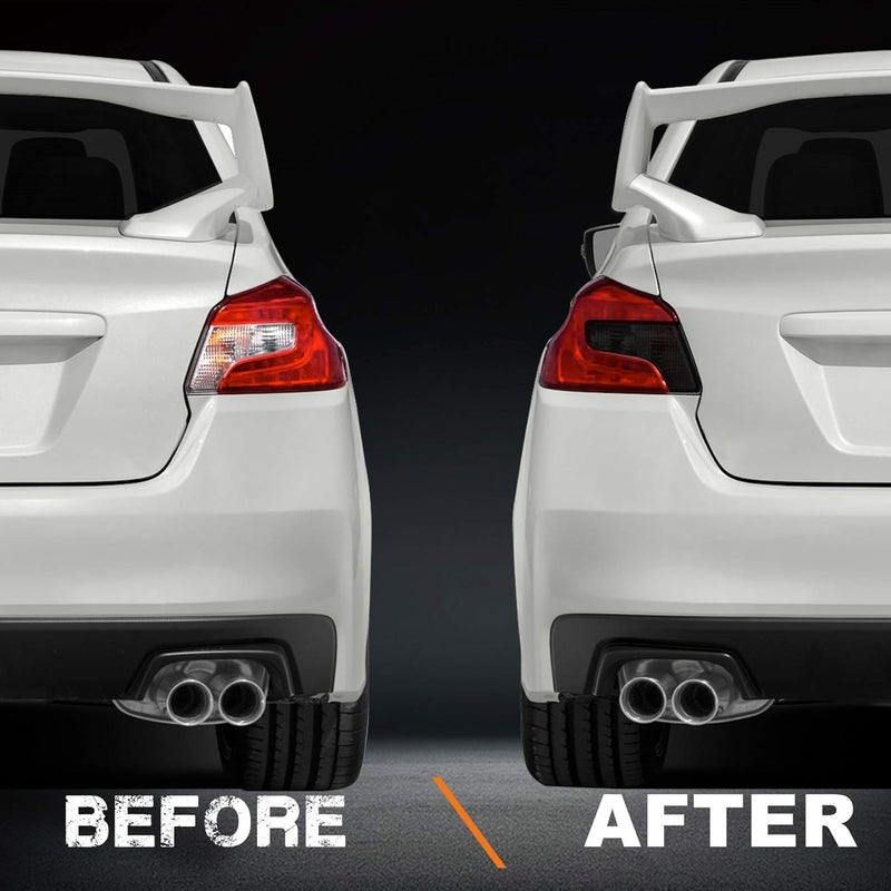NDRUSH Blackout Headlight & Taillight Vinyl Tint Film, Precut Overlay, Tail Light Wrap Cover Compatible with Subaru WRX/WRX STI 2015-2020 - Image 4